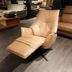 himolla Polstergruppen|Ecksofa Spektra 1180 Leder 24 Wüste Braun Metallkufe Metall Anthrazit Mit Verstellung Und Sessel