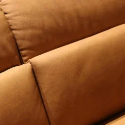 himolla Ecksofas|Ecksofa Spektral 1352 Leder 27 Leonessa Almond Braun Kufe Metall Anthrazit 63