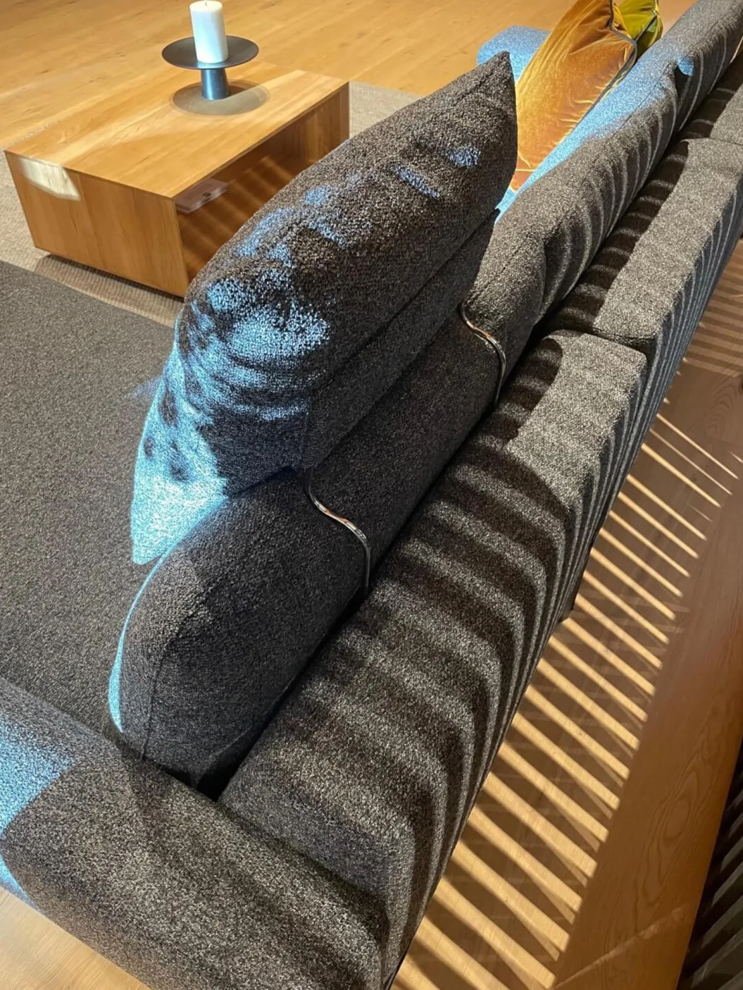 Bielefelder Werkstätten Ecksofas|Ecksofa Spirit Stoff Prince BW-1781-191Anthrazit Metallfuß Matt Schwarz