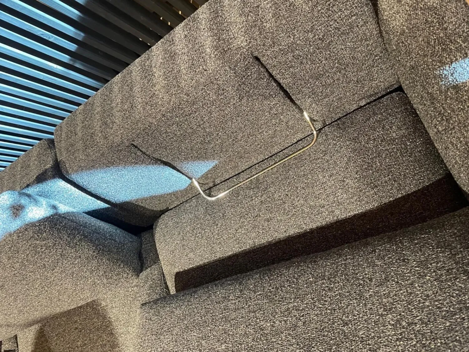 Bielefelder Werkstätten Ecksofas|Ecksofa Spirit Stoff Prince BW-1781-191Anthrazit Metallfuß Matt Schwarz