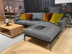 Bielefelder Werkstätten Ecksofas|Ecksofa Spirit Stoff Prince BW-1781-191Anthrazit Metallfuß Matt Schwarz