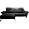 set one by Musterring Ecksofas|Ecksofa Stoff Cavallo Beage 06 Grau Metallfuß Schwarz Matt