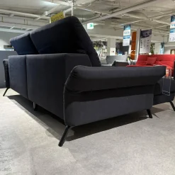 set one by Musterring Ecksofas|Ecksofa Stoff Cavallo Beage 06 Grau Metallfuß Schwarz Matt
