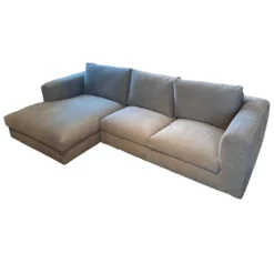 Natura Ecksofas|Ecksofa Stormy Stoff 2 Lapis Khaki Grün Grau Füße Kunststoff Mit Stoff Bezogen