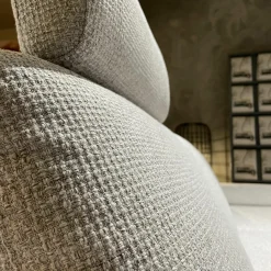 DFM Ecksofas|Ecksofa Theodor Stoff Catona Beige mit motorischer Verstellung und 1 Kopfstütze