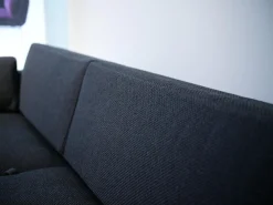 Brühl Ecksofas|Ecksofa Tomo Soft Bezug Stoff 4491 0096 Dunkelgrau Untergestell Schwarz Matt