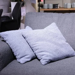 Natura Wohnlandschaften|Ecksofa Toronto Stoff Angola 4 Grau Mit Kissen