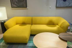 Pode Ecksofas|Ecksofa Turia Stoff Monza 27166/66 Gelb Füße Epoxy
