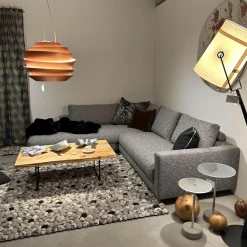 Violetta Ecksofas|Ecksofa Vesna Stoff Vivid 08 Grau Von DePloeg Inklusive Kissen