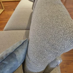 W. Schillig Ecksofas|Ecksofa Willoow Bezug Stoff Silver Grey 01022 Metallkufe Schwarz FT9 M99 Inklusive Sitztiefenverstellung Und 2 Kissen