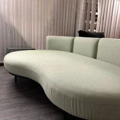 Royal Botania Ecksofas|Ecksofa Wohnlandschaft Organix Lounge Bezug Stoff Dry Sage Linen Grün
