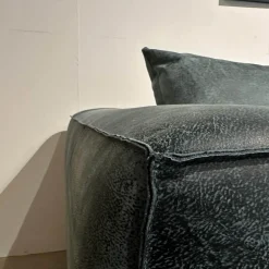 Bullfrog Ecksofas|Ecksofa Wumms Typ 258 Leder Desperado Petrol 2120 17 Winkelstahlfuß Schwarz Matt Mit Fiunktionen