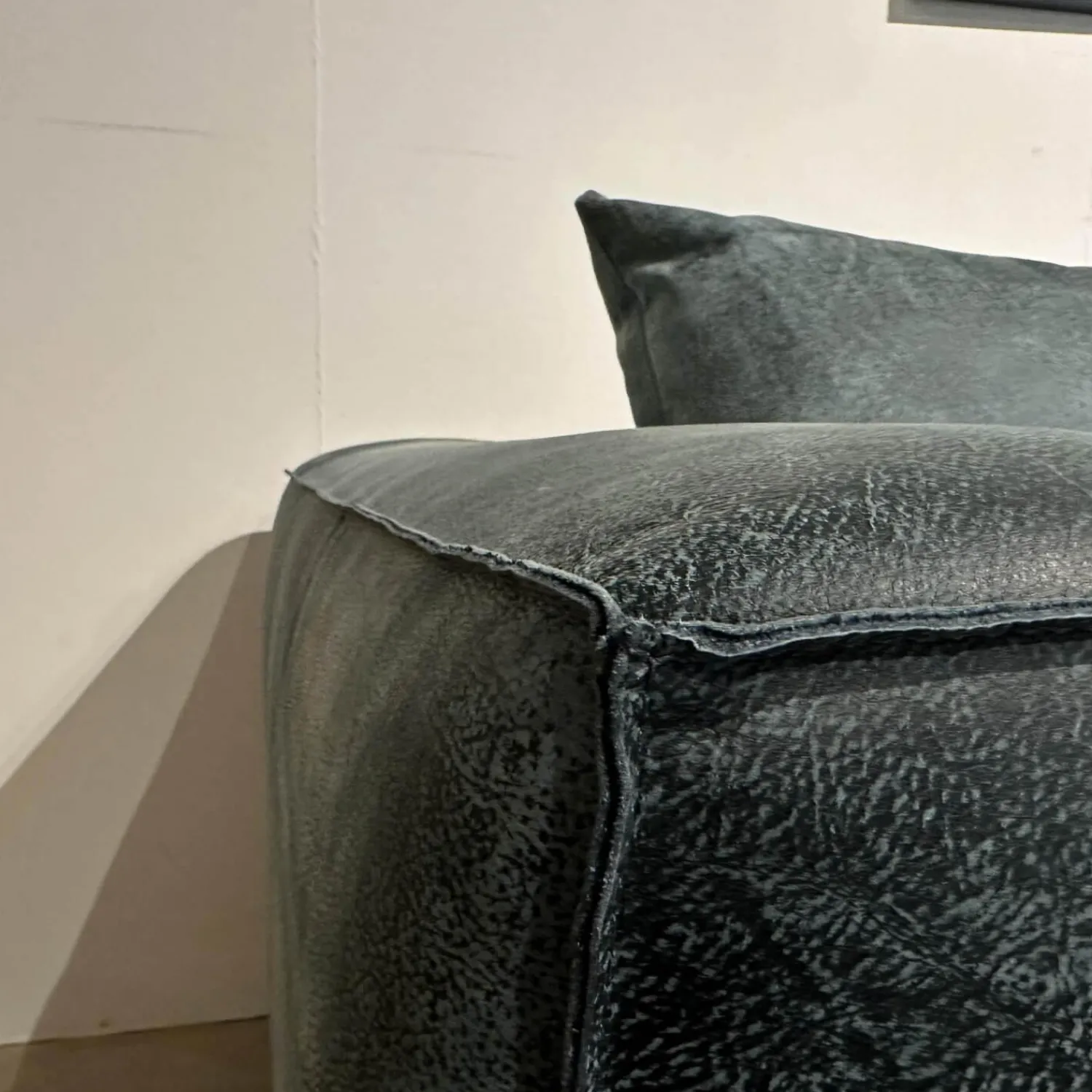 Bullfrog Ecksofas|Ecksofa Wumms Typ 258 Leder Desperado Petrol 2120 17 Winkelstahlfuß Schwarz Matt Mit Fiunktionen