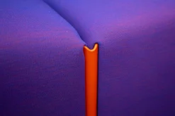 Magis Polstergruppen|Ecksofagruppe Costume Stoff Kvadrat Uniform Melange 683 Lila Verbindungslemente Orange