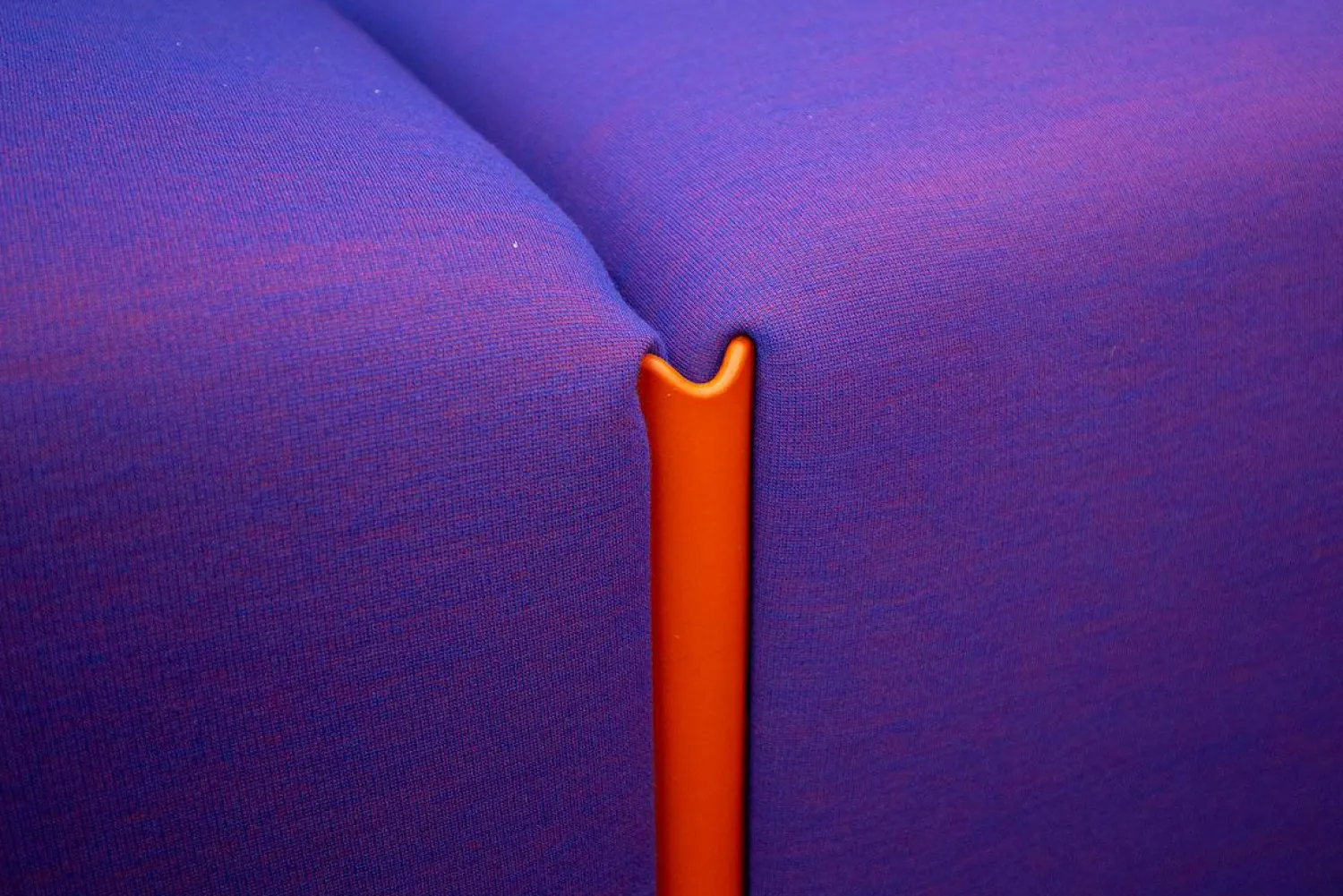 Magis Polstergruppen|Ecksofagruppe Costume Stoff Kvadrat Uniform Melange 683 Lila Verbindungslemente Orange