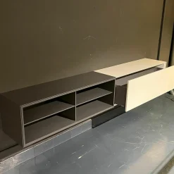 Piure Kommoden & Sideboards|Edit Sideboard Hängend Mattlack Links Graphite Rechts Light Grey Grau