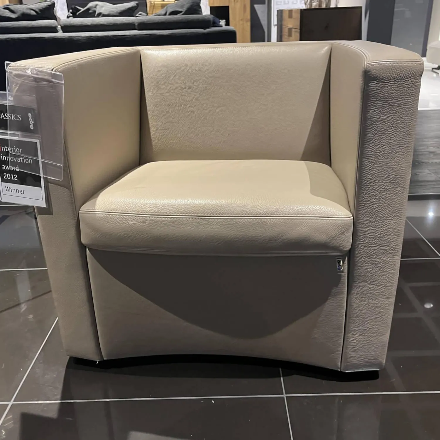 Erpo Relaxsessel|Einzelsessel CL 142.15 A Leder 43.400 Stone Drehteller Mit Rückholfunktion