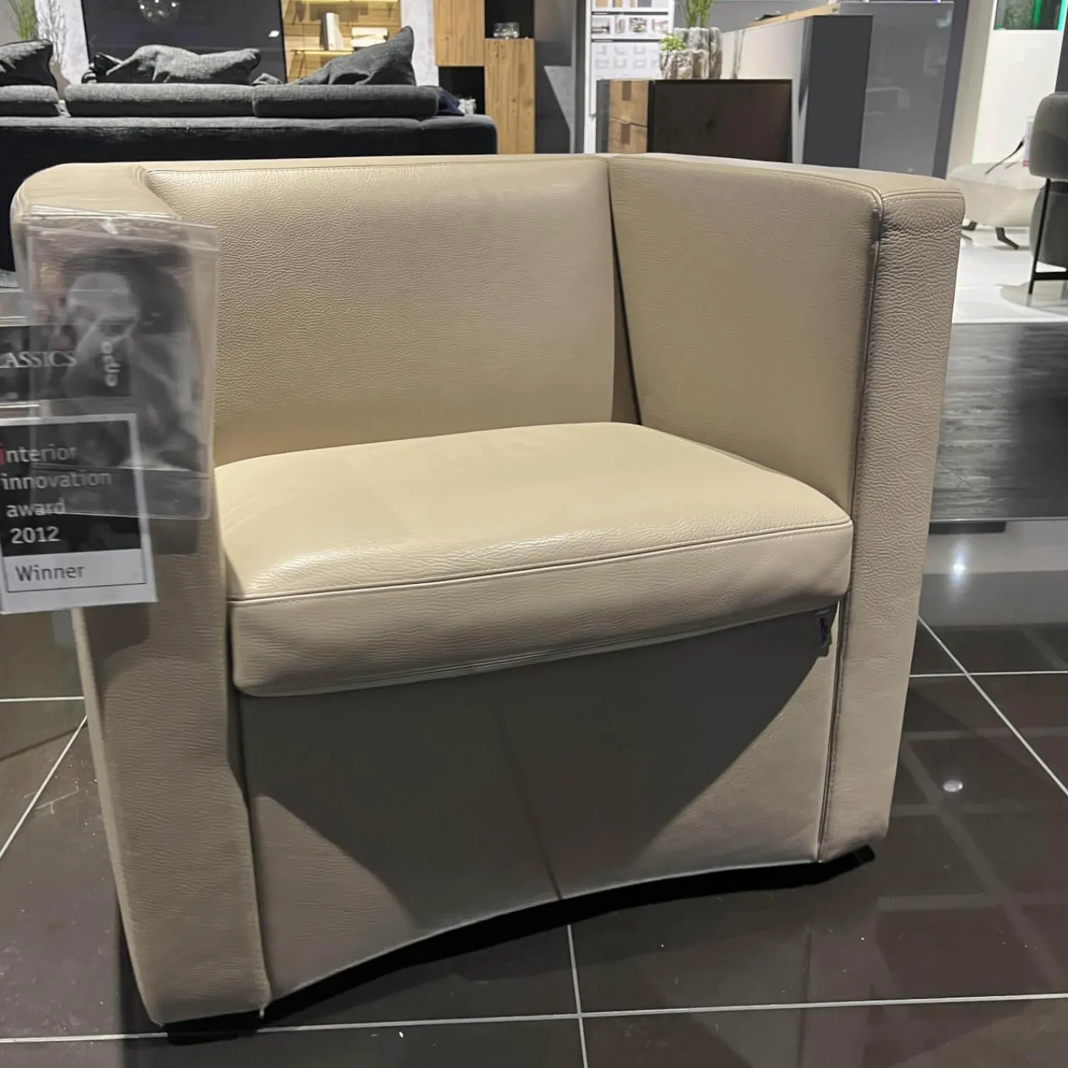 Erpo Relaxsessel|Einzelsessel CL 142.15 A Leder 43.400 Stone Drehteller Mit Rückholfunktion