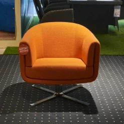 Erpo Relaxsessel|Einzelsessel CL 113.15 Stoff Ploegwool 14 Mit Kreuzfuß