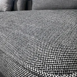 Rolf Benz 3-Sitzer-Sofas|Einzelsofa Liv Smart aus Stoff 18 100 Schwarz Weiß Füße Metall Tiefschwarz Pulverbeschichtet