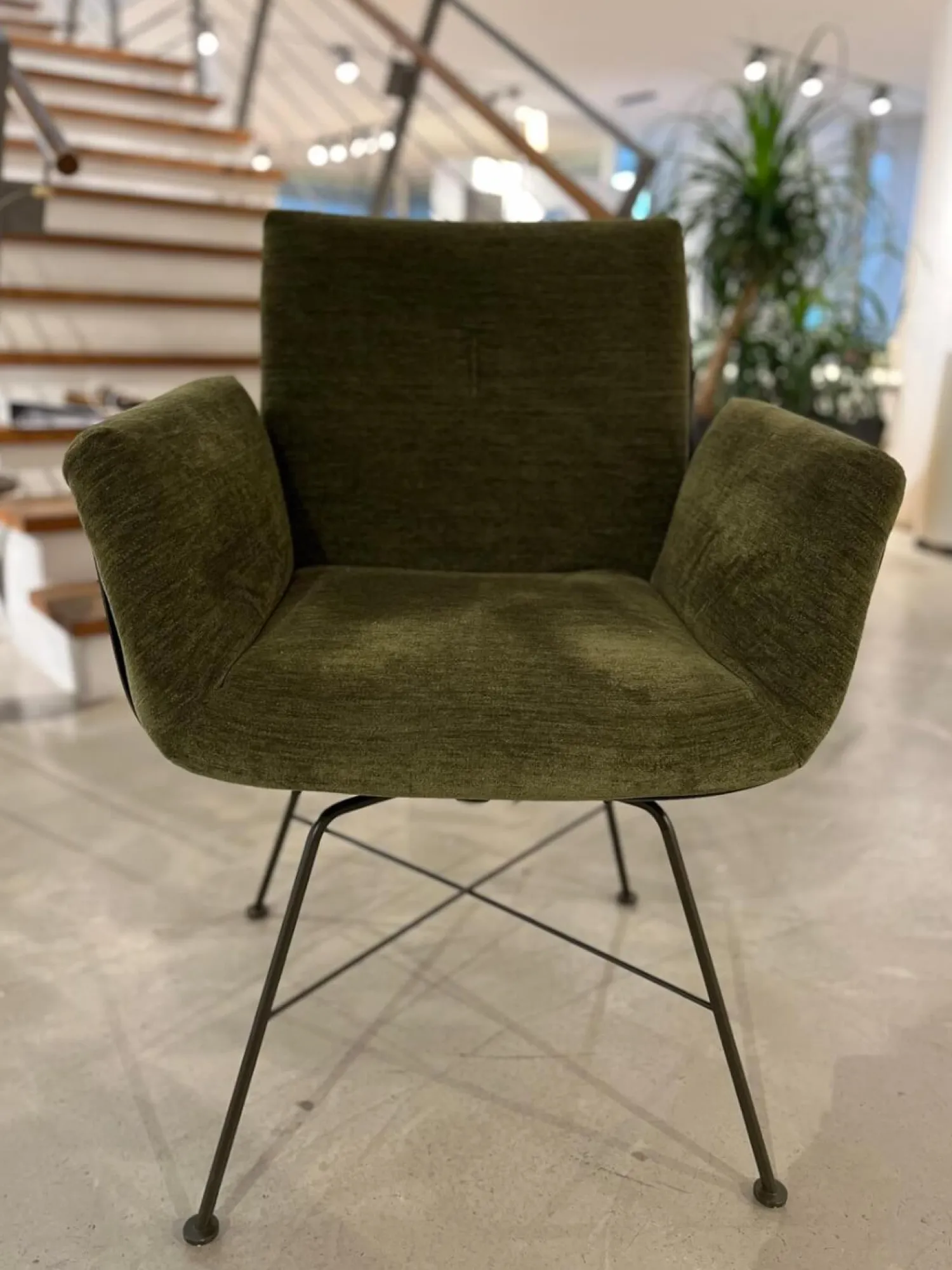 COR Einzelstühle|Einzelstuhl Alvo Stoff 8168 Moos Grün