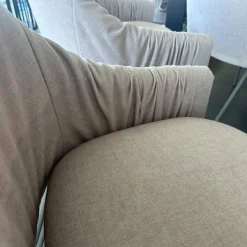 Freifrau Stuhlsets|4er Set Armlehnstuhl Celine Low Stoff Smart Dune Beige Gestell Stahl Beige Grau