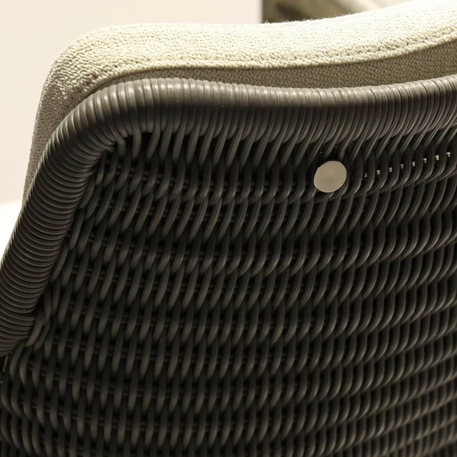 Tecta Stuhlsets|6-er Set Armlehnstuhl D43 Polstersitz Geflechtschale Taupe Grau Gestell Stahlrohr Verchromt Tube Aplati