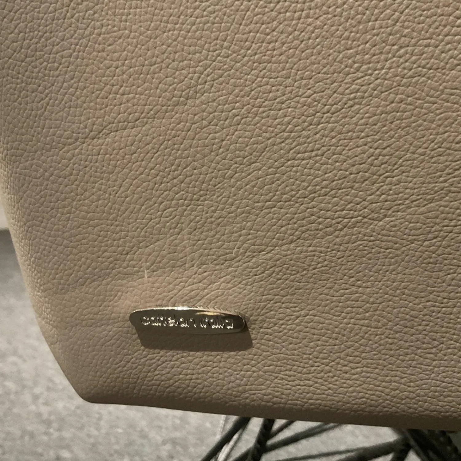 Cattelan Italia Stuhlsets|2er Set Armlehnstuhl Flaminia Softleder 951 Castoro Beige Gestell Stahl Graphit