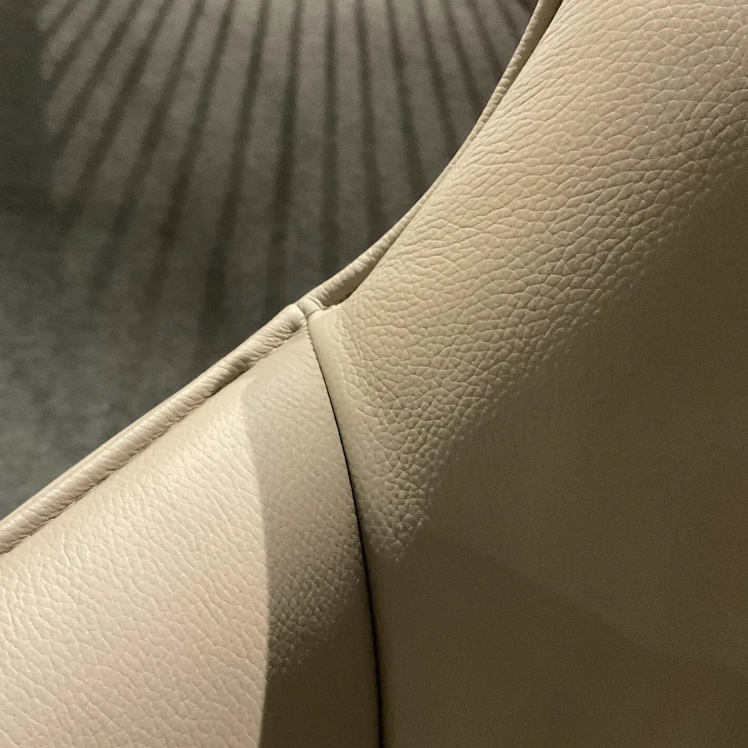 Cattelan Italia Stuhlsets|2er Set Armlehnstuhl Flaminia Softleder 951 Castoro Beige Gestell Stahl Graphit