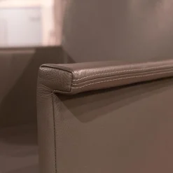 Bert Plantagie Stuhlsets|2-er Set Armlehnstuhl Groove-E Leder Tendens Farbe LD 1200 Graniet Gestell Edelstahl