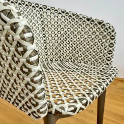 DEDON Stuhlsets|2er Set Armlehnstuhl Mbrace Geflecht Pepper Grau Schwarz Gestell Aluminium Lipari