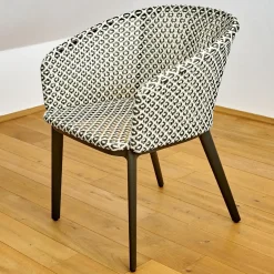 DEDON Stuhlsets|2er Set Armlehnstuhl Mbrace Geflecht Pepper Grau Schwarz Gestell Aluminium Lipari