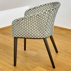 DEDON Stuhlsets|2er Set Armlehnstuhl Mbrace Geflecht Pepper Grau Schwarz Gestell Aluminium Lipari