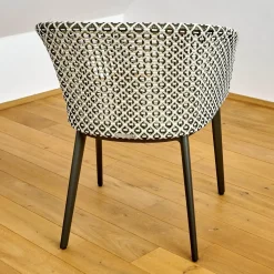 DEDON Stuhlsets|2er Set Armlehnstuhl Mbrace Geflecht Pepper Grau Schwarz Gestell Aluminium Lipari