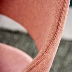 BD Barcelona Stuhlsets|2er Set Armlehnstuhl Showtime Schale Weiß Lackiert Bezug Medley Y10 Pink Gestell Kufen Silber 7035 Mit Armauflagen