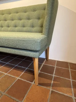 Bielefelder Werkstätten Bänke|2er Set Bank Polo BW 167 6002 Stoff Queen 1775 434 Grün Gestell Eiche Natur Geölt