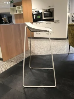 Mayer Barhocker & Barstühle|2er Set Barhocker My Purism 1159 Sitzschale 688 Weiß Mit Griffloch Kufengestell Metall Pulverbeschichtet Weiß