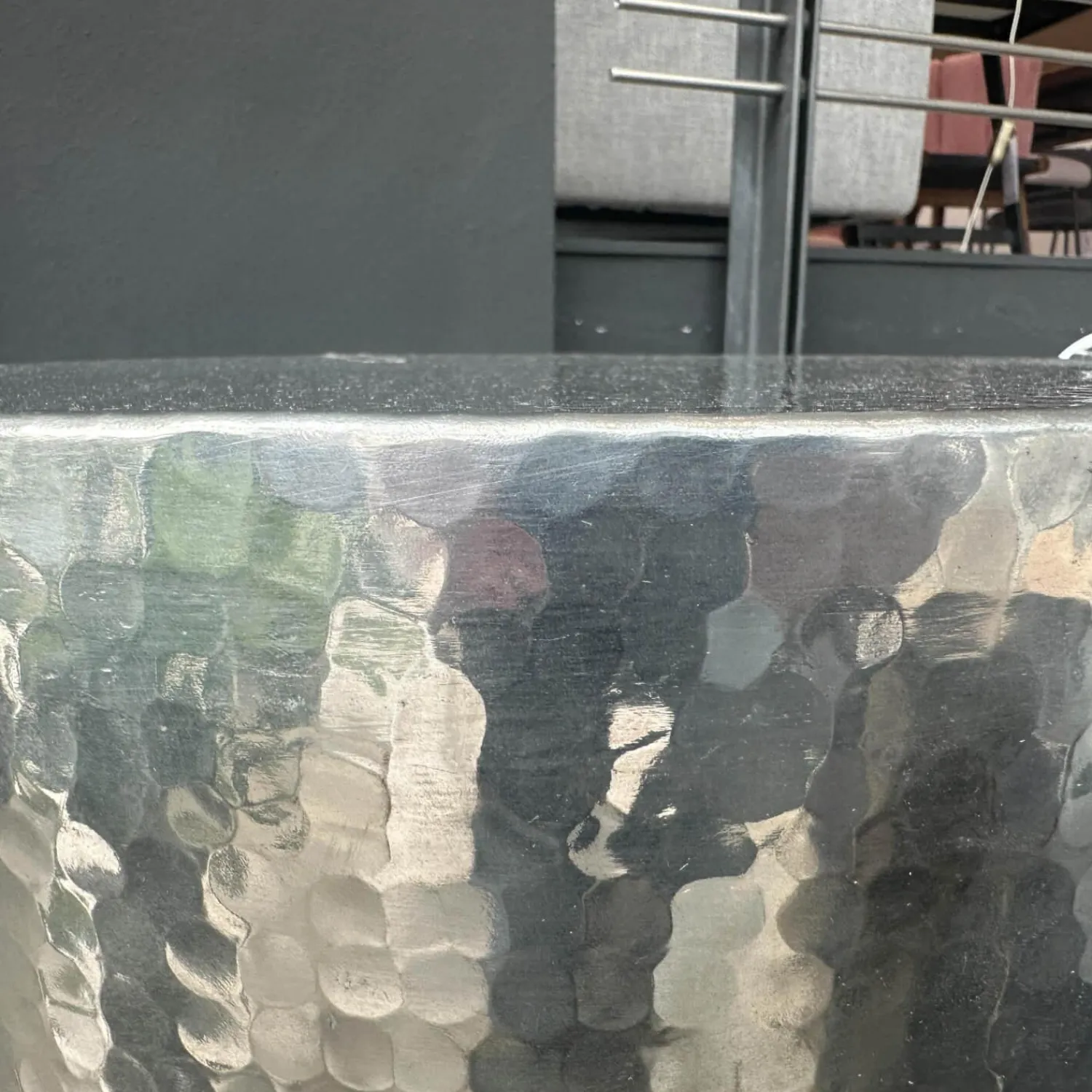 Baxter Beistelltische|2er Set Beistelltisch Cairo Messing Verzinnt Handgehämmert