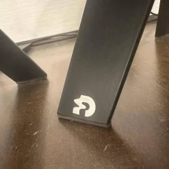 Draenert Beistelltische|2er Set Beistelltisch Mortimer Platten Orobico Black 3 Stein Weiß Und Grau Gestell Stahl Schwarz