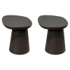 Ditre Italia Beistelltische|2er Set Beistelltisch Stone Lack Matt Anthrazit
