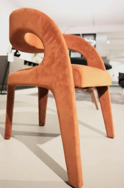 Fendi Casa Stuhlsets|4-er Set Berenice Chair 2 Stoff A073 Black 2 Stoff A045 Paprika