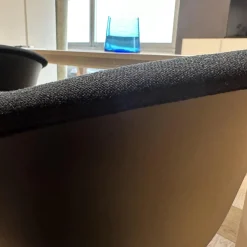 Arper Stuhlsets|2-er Set Drehsessel Duna 02 4217 Stoff Jet Fidvi Schwarz Schale Polypropylen Spinnenfuß Aluminium Lackiert