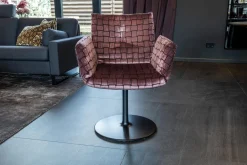 COR Stuhlsets|4er Set Drehstuhl Alvo Stoff Ardea IL Veneto 15439446 Violett Mit Armlehnen