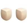 Riva1920 Hocker & Sitzsäcke|2er Set Hocker Betty Pouf Stoff Bouclé Ecrú Beige
