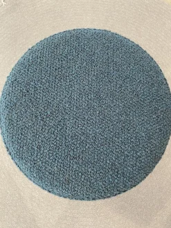 COR Hocker & Sitzsäcke|3er Set Hocker Drop Stoff 8214 Petrol Blau Und 8170 Ozean Dunkelblau Fuß Rollen Und Filzgleiter