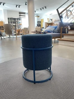 COR Hocker & Sitzsäcke|3er Set Hocker Drop Stoff 8214 Petrol Blau Und 8170 Ozean Dunkelblau Fuß Rollen Und Filzgleiter