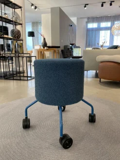 COR Hocker & Sitzsäcke|3er Set Hocker Drop Stoff 8214 Petrol Blau Und 8170 Ozean Dunkelblau Fuß Rollen Und Filzgleiter