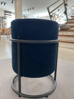 COR Hocker & Sitzsäcke|3er Set Hocker Drop Stoff 8214 Petrol Blau Und 8170 Ozean Dunkelblau Fuß Rollen Und Filzgleiter