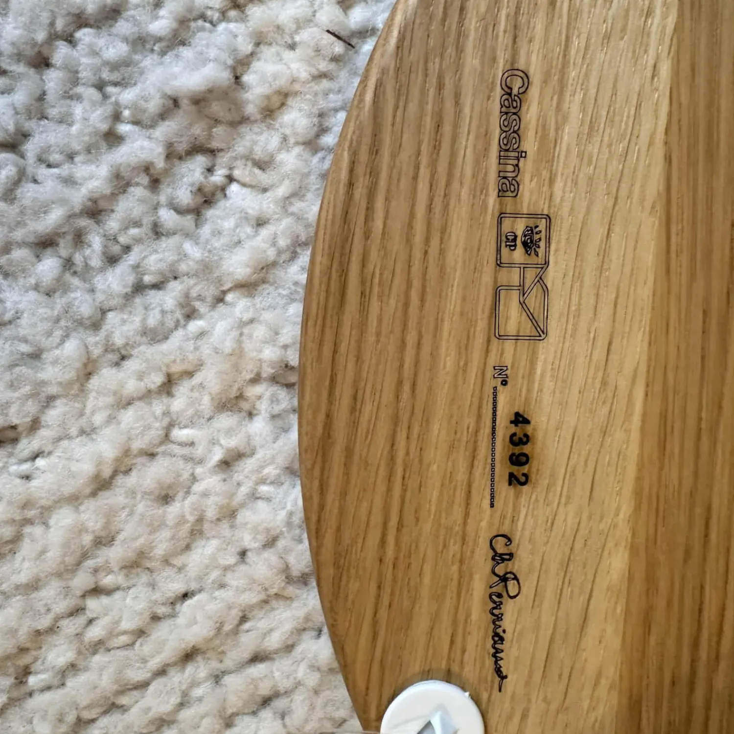 Cassina Hocker & Sitzsäcke|2er Set Hocker Tabouret Berger Und Meribel In Eichenholz Natur Und Schwarz Gebeizt