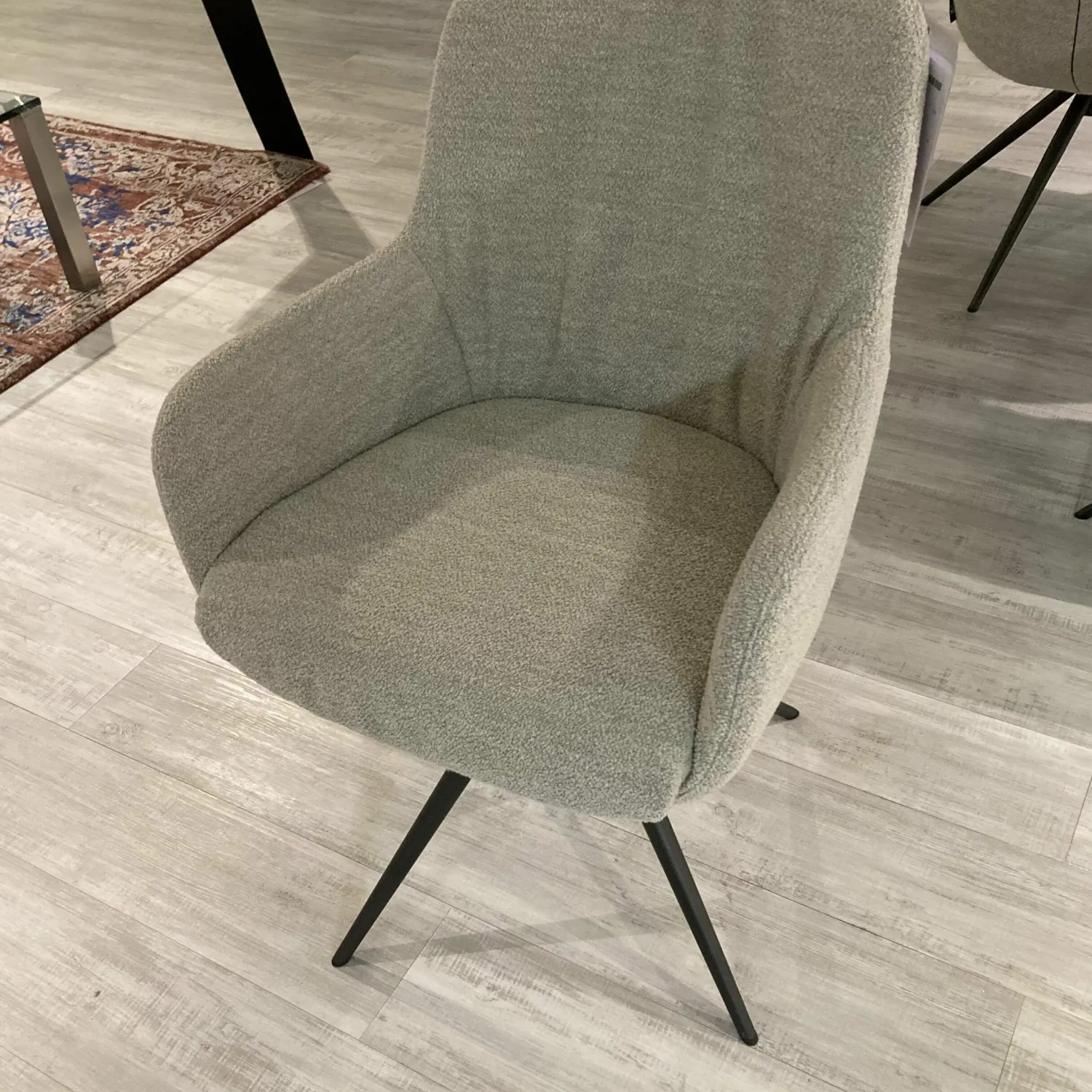 Bert Plantagie Stuhlsets|4er Set Mis Stativ Textilgewebe Alpine Natural Grau Stativgestell Metall Anthrazit Sitz Mit Drehfunktion